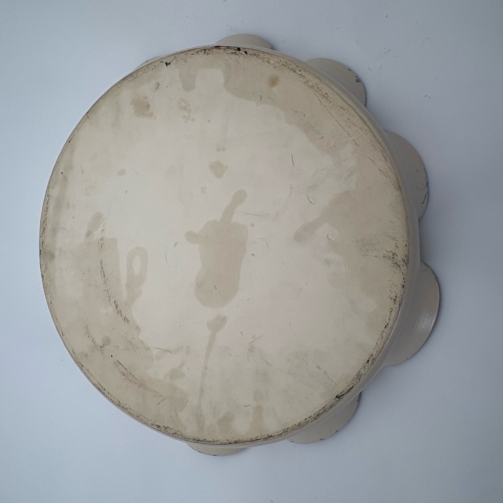 Vintage Floral Scalloped Pottery  Chip and Dip Platter with Hearts - Picture 8 of 13